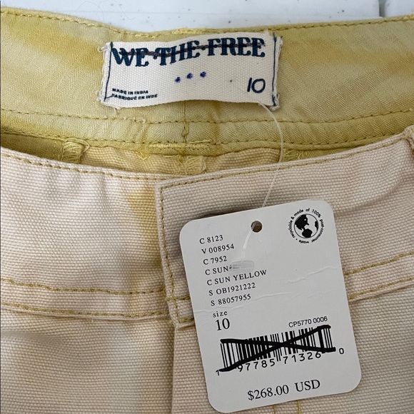 We The Free Embroidered Jeans - Cream with Multicolor Accents - Picture 2 of 3